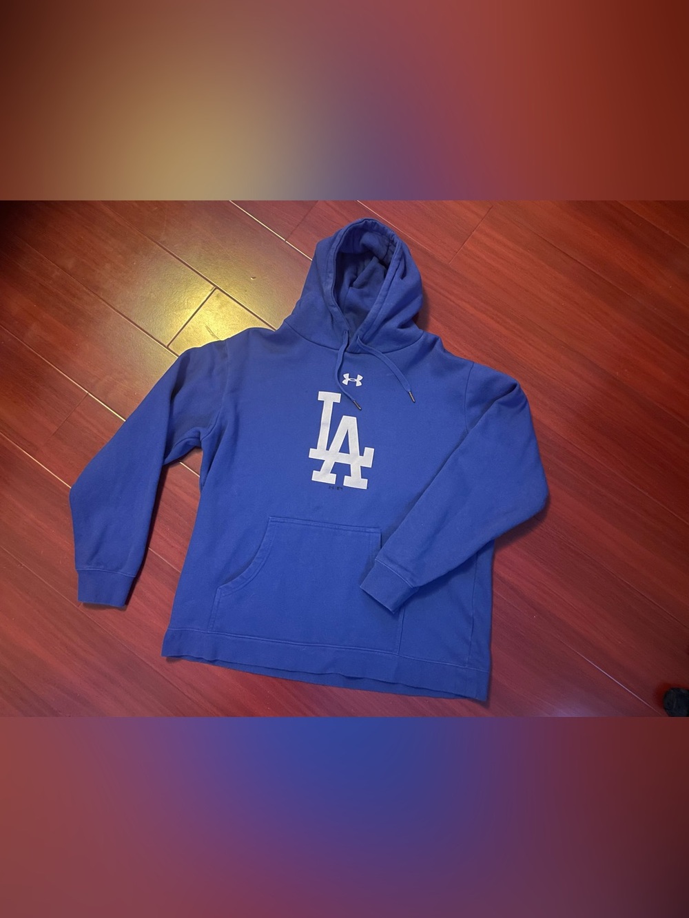 MLB Under Armour Dodger Blue LA Pullover Hoodie